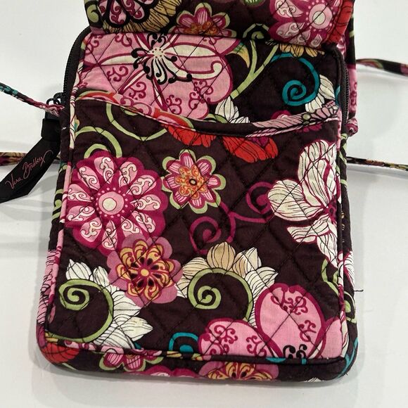 Vera Bradley Handbag Women's Floral Pink Crossbody Retired Mod Mini Hipster - Picture 9 of 12